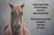 Race Meeting Postponed